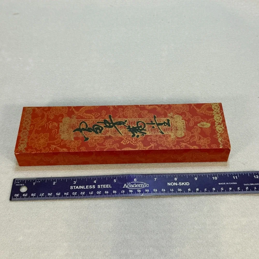 Chinese Chopsticks Gift Set w/ Dragon Motif‎ & Holders in Red Gift Box